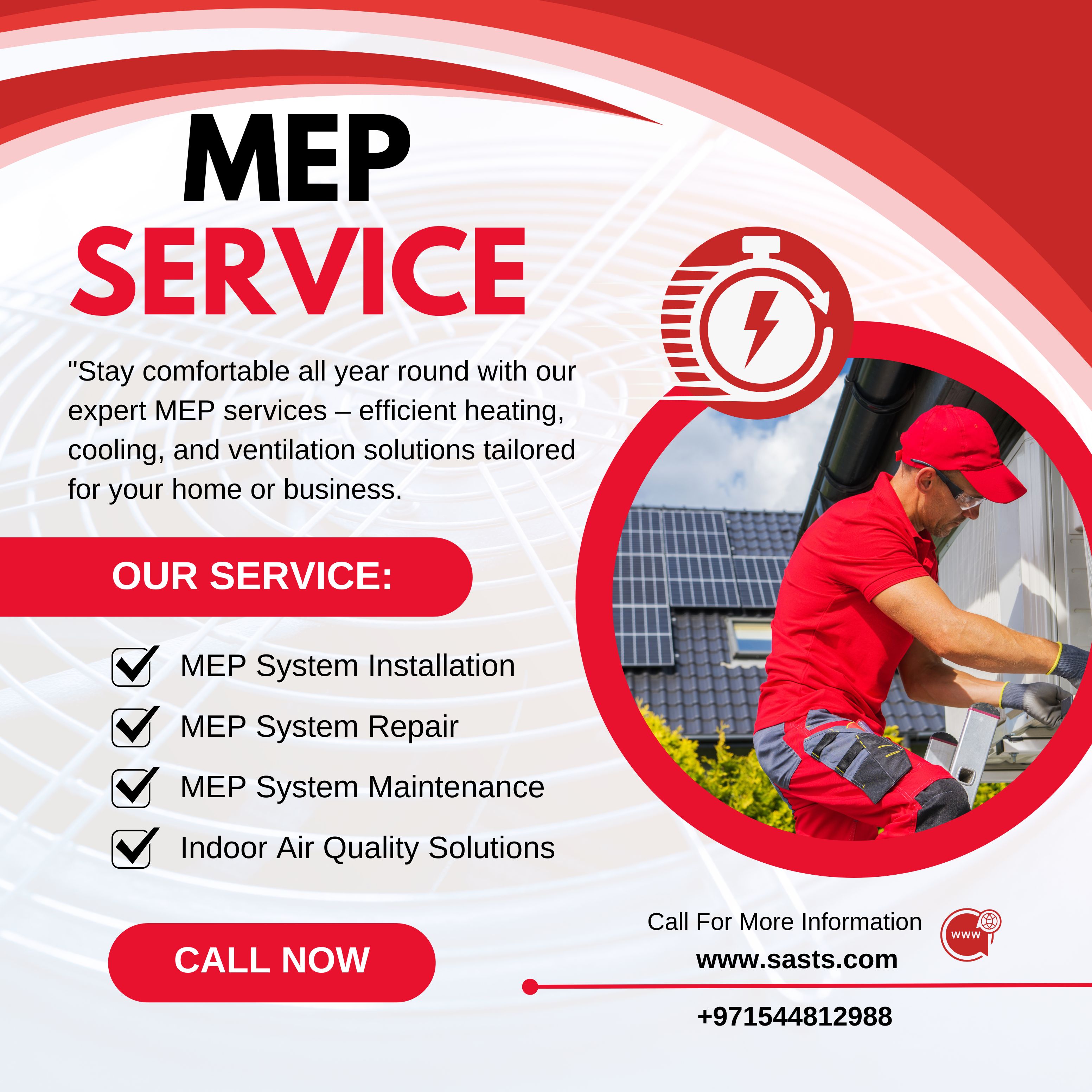 MEP installation and maintenance